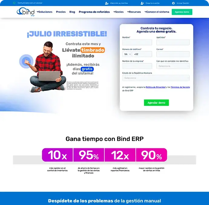 Sitio diseñado por agencia de diseño de páginas web