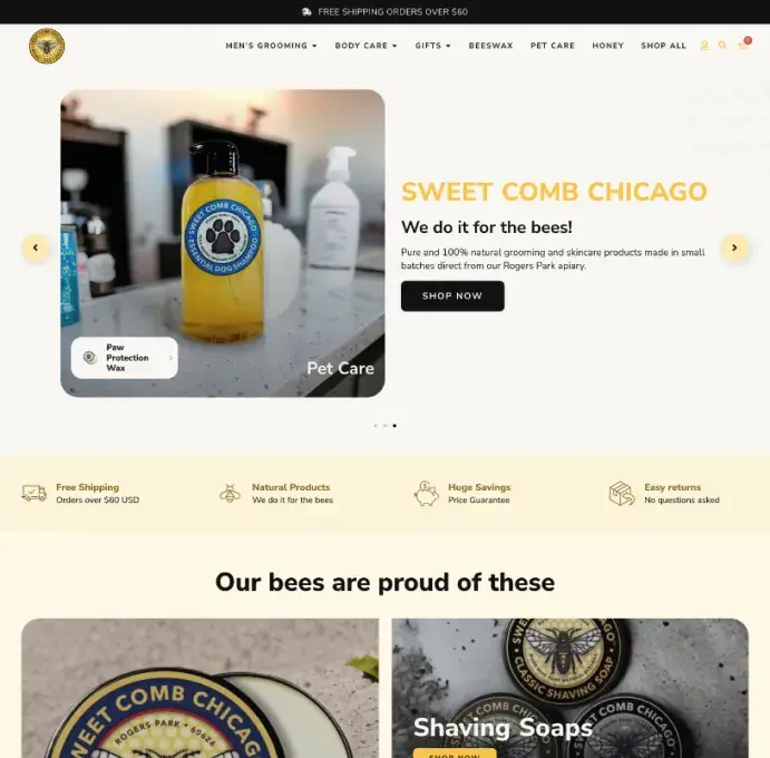 Ejemplo de sitio diseñado por BIG Hacks